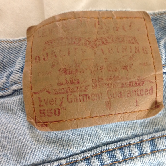 ❌SOLD❌ 80s/90s LEVIS 550 high waisted jean shorts - Picture 5 of 8